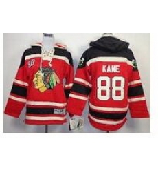 Men Chicago Blackhawks 88 Kane Red Sawyer Hooded Sweatshirt Stitched NHL Jersey Men Chicago Blackhawks 88 Kane Red Sawyer Hooded Sweatshirt Stitched NHL Jersey