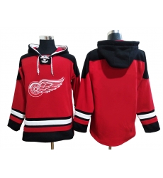 Men Detroit Red Wings Blank Red Stitched NHL Hoodie Men Detroit Red Wings Blank Red Stitched NHL Hoodie