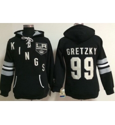 Los Angeles Kings 99 Wayne Gretzky Black Women Old Time Heidi NHL Hoodie Los Angeles Kings 99 Wayne Gretzky Black Women Old Time Heidi NHL Hoodie