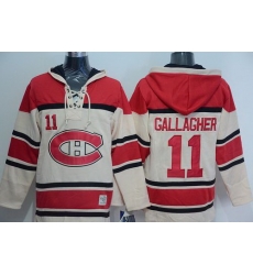 Men Montreal Canadiens 11 Brendan Gallagher Cream Sawyer Hooded Sweatshirt Stitched NHL Jersey Men Montreal Canadiens 11 Brendan Gallagher Cream Sawyer Hooded Sweatshirt Stitched NHL Jersey