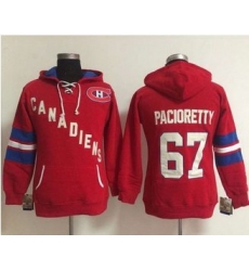 Women Montreal Canadiens 67 Max Pacioretty Red Old Time Heidi NHL Hoodie Women Montreal Canadiens 67 Max Pacioretty Red Old Time Heidi NHL Hoodie