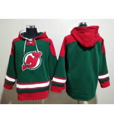 Men New Jersey Devils Green Blank Stitched Hoody Men New Jersey Devils Green Blank Stitched Hoody