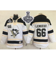 Men Pittsburgh Penguins 66 Mario Lemieux White Sawyer Hooded Sweatshirt 2017 Stanley Cup Final Patch Stitched NHL Jersey Men Pittsburgh Penguins 66 Mario Lemieux White Sawyer Hooded Sweatshirt 2017 Stanley Cup Final Patch Stitched NHL Jersey