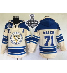 Men Pittsburgh Penguins 71 Evgeni Malkin Cream Sawyer Hooded Sweatshirt 2017 Stanley Cup Final Patch Stitched NHL Jersey Men Pittsburgh Penguins 71 Evgeni Malkin Cream Sawyer Hooded Sweatshirt 2017 Stanley Cup Final Patch Stitched NHL Jersey