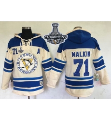 Men Pittsburgh Penguins 71 Evgeni Malkin Cream Sawyer Hooded Sweatshirt 2017 Stanley Cup Finals Champions Stitched NHL Jersey Men Pittsburgh Penguins 71 Evgeni Malkin Cream Sawyer Hooded Sweatshirt 2017 Stanley Cup Finals Champions Stitched NHL Jersey