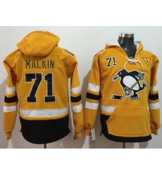 Men Pittsburgh Penguins 71 Evgeni Malkin Gold Sawyer Hooded Sweatshirt 2017 Stadium Series Stitched NHL Jersey Men Pittsburgh Penguins 71 Evgeni Malkin Gold Sawyer Hooded Sweatshirt 2017 Stadium Series Stitched NHL Jersey