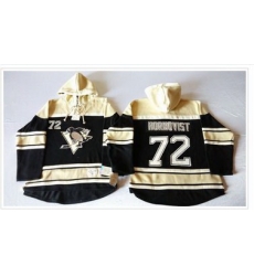 Men Pittsburgh Penguins 72 Patric Hornqvist Black Sawyer Hooded Sweatshirt Stitched NHL Jersey Men Pittsburgh Penguins 72 Patric Hornqvist Black Sawyer Hooded Sweatshirt Stitched NHL Jersey