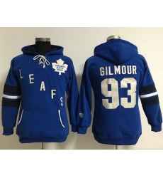 Toronto Maple Leafs 93 Doug Gilmour Blue Women Old Time Heidi Hoodie NHL Hoodie Toronto Maple Leafs 93 Doug Gilmour Blue Women Old Time Heidi Hoodie NHL Hoodie