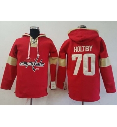 Men Washington Capitals 70 Braden Holtby Red Pullover Hoodie Stitched NHL Jersey Men Washington Capitals 70 Braden Holtby Red Pullover Hoodie Stitched NHL Jersey