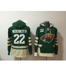 Men Minnesota Wild 22 Nino Niederreiter Green Stitched NHL Hoodie Men Minnesota Wild 22 Nino Niederreiter Green Stitched NHL Hoodie