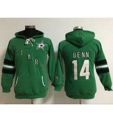 Dallas Stars 14 Jamie Benn Green Women Old Time Heidi Hoodie NHL Hoodie Dallas Stars 14 Jamie Benn Green Women Old Time Heidi Hoodie NHL Hoodie