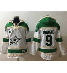 Men Dallas Stars 9 Mike Modano White Sawyer Hooded Sweatshirt Stitched NHL Jersey Men Dallas Stars 9 Mike Modano White Sawyer Hooded Sweatshirt Stitched NHL Jersey