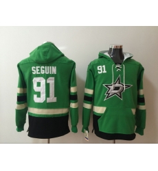 Men's Dallas Stars #91 Tyler Seguin Stitched Hoody Men's Dallas Stars #91 Tyler Seguin Stitched Hoody
