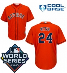 Mens Majestic Houston Astros 24 Jimmy Wynn Replica Orange Alternate Cool Base Sitched 2019 World Series Patch jersey Mens Majestic Houston Astros 24 Jimmy Wynn Replica Orange Alternate Cool Base Sitched 2019 World Series Patch jersey