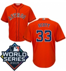 Mens Majestic Houston Astros 33 Mike Scott Replica Orange Alternate Cool Base Sitched 2019 World Series Patch Jersey Mens Majestic Houston Astros 33 Mike Scott Replica Orange Alternate Cool Base Sitched 2019 World Series Patch Jersey