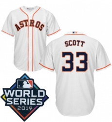 Mens Majestic Houston Astros 33 Mike Scott Replica White Home Cool Base Sitched 2019 World Series Patch Jersey Mens Majestic Houston Astros 33 Mike Scott Replica White Home Cool Base Sitched 2019 World Series Patch Jersey