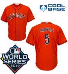 Mens Majestic Houston Astros 5 Jeff Bagwell Replica Orange Alternate Cool Base Sitched 2019 World Series Patch Jersey Mens Majestic Houston Astros 5 Jeff Bagwell Replica Orange Alternate Cool Base Sitched 2019 World Series Patch Jersey