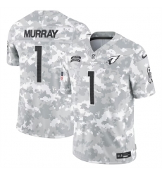 Men Arizona Cardinals 1 Kyler Murray 2024 Arctic Camo Salute To Service Limited Stitched Football Jersey Men Arizona Cardinals 1 Kyler Murray 2024 Arctic Camo Salute To Service Limited Stitched Football Jersey