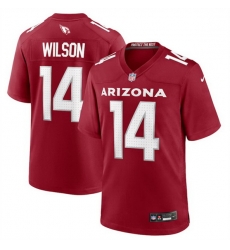 Men Arizona Cardinals 14 Michael Wilson Red Stitched Football Game Jersey Men Arizona Cardinals 14 Michael Wilson Red Stitched Football Game Jersey