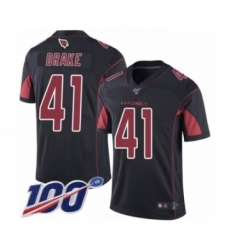 Men Arizona Cardinals #41 Kenyan Drake Limited Black Rush Vapor Untouchable 100th Season Football Jersey Men Arizona Cardinals #41 Kenyan Drake Limited Black Rush Vapor Untouchable 100th Season Football Jersey