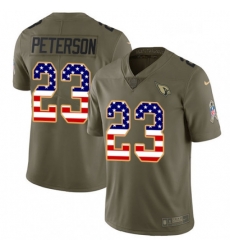 Men Nike Arizona Cardinals 23 Adrian Peterson Limited OliveUSA Flag 2017 Salute to Service NFL Jersey Men Nike Arizona Cardinals 23 Adrian Peterson Limited OliveUSA Flag 2017 Salute to Service NFL Jersey