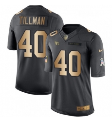 Men Nike Arizona Cardinals 40 Pat Tillman Limited BlackGold Salute to Service NFL Jersey Men Nike Arizona Cardinals 40 Pat Tillman Limited BlackGold Salute to Service NFL Jersey