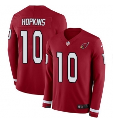 Nike Cardinals 10 DeAndre Hopkins Red Team Color Men Stitched NFL Limited Therma Long Sleeve Jersey Nike Cardinals 10 DeAndre Hopkins Red Team Color Men Stitched NFL Limited Therma Long Sleeve Jersey