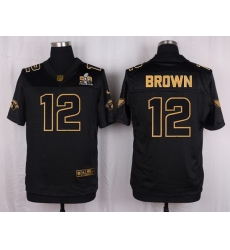 Nike Cardinals #12 John Brown Pro Line Black Gold Collection Mens Stitched NFL Elite Jersey Nike Cardinals #12 John Brown Pro Line Black Gold Collection Mens Stitched NFL Elite Jersey