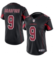 Nike Cardinals #9 Sam Bradford Black Womens Stitched NFL Limited Rush Jersey Nike Cardinals #9 Sam Bradford Black Womens Stitched NFL Limited Rush Jersey