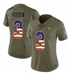Womens Nike Arizona Cardinals 3 Josh Rosen Limited OliveUSA Flag 2017 Salute to Service NFL Jersey Womens Nike Arizona Cardinals 3 Josh Rosen Limited OliveUSA Flag 2017 Salute to Service NFL Jersey