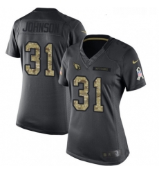 Womens Nike Arizona Cardinals 31 David Johnson Limited Black 2016 Salute to Service NFL Jersey Womens Nike Arizona Cardinals 31 David Johnson Limited Black 2016 Salute to Service NFL Jersey