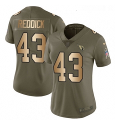 Womens Nike Arizona Cardinals 43 Haason Reddick Limited OliveGold 2017 Salute to Service NFL Jersey Womens Nike Arizona Cardinals 43 Haason Reddick Limited OliveGold 2017 Salute to Service NFL Jersey