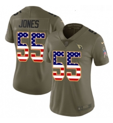 Womens Nike Arizona Cardinals 55 Chandler Jones Limited OliveUSA Flag 2017 Salute to Service NFL Jersey Womens Nike Arizona Cardinals 55 Chandler Jones Limited OliveUSA Flag 2017 Salute to Service NFL Jersey