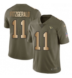 Youth Nike Arizona Cardinals 11 Larry Fitzgerald Limited OliveGold 2017 Salute to Service NFL Jersey Youth Nike Arizona Cardinals 11 Larry Fitzgerald Limited OliveGold 2017 Salute to Service NFL Jersey