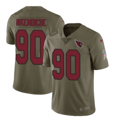 Youth Nike Cardinals #90 Robert Nkemdiche Olive Stitched NFL Limited 2017 Salute to Service Jersey Youth Nike Cardinals #90 Robert Nkemdiche Olive Stitched NFL Limited 2017 Salute to Service Jersey