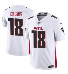 Men Atlanta Falcons 18 Kirk Cousins White Vapor Untouchable Limited Football Stitched Jersey Men Atlanta Falcons 18 Kirk Cousins White Vapor Untouchable Limited Football Stitched Jersey