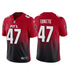 Men Atlanta Falcons 47 Arnold Ebiketie Red Black Vapor Untouchable Limited Stitched Jersey Men Atlanta Falcons 47 Arnold Ebiketie Red Black Vapor Untouchable Limited Stitched Jersey