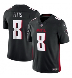 Men Atlanta Falcons 8 Kyle Pitts Black 2023 F U S E Vapor Untouchable Limited Stitched Football Jersey Men Atlanta Falcons 8 Kyle Pitts Black 2023 F U S E Vapor Untouchable Limited Stitched Football Jersey
