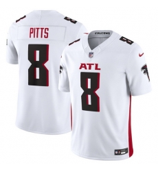 Men Atlanta Falcons 8 Kyle Pitts White 2023 F U S E Vapor Untouchable Limited Stitched Football Jersey Men Atlanta Falcons 8 Kyle Pitts White 2023 F U S E Vapor Untouchable Limited Stitched Football Jersey