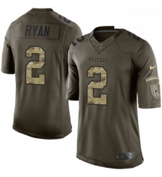 Men Nike Atlanta Falcons 2 Matt Ryan Elite Green Salute to Service NFL Jersey Men Nike Atlanta Falcons 2 Matt Ryan Elite Green Salute to Service NFL Jersey