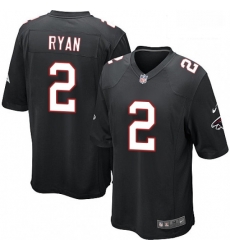 Men Nike Atlanta Falcons 2 Matt Ryan Game Black Alternate NFL Jersey Men Nike Atlanta Falcons 2 Matt Ryan Game Black Alternate NFL Jersey