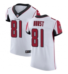 Nike Atlanta Falcons 81 Hayden Hurst White Men Stitched NFL New Elite Jersey Nike Atlanta Falcons 81 Hayden Hurst White Men Stitched NFL New Elite Jersey