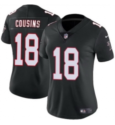 Women Atlanta Falcons 18 Kirk Cousins Black 2023 Stitched Jersey Women Atlanta Falcons 18 Kirk Cousins Black 2023 Stitched Jersey