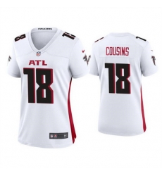 Women Atlanta Falcons 18 Kirk Cousins White Stitched Jersey Women Atlanta Falcons 18 Kirk Cousins White Stitched Jersey