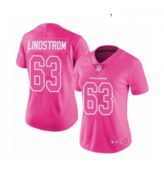 Womens Atlanta Falcons 63 Chris Lindstrom Limited Pink Rush Fashion Football Jersey Womens Atlanta Falcons 63 Chris Lindstrom Limited Pink Rush Fashion Football Jersey