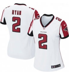 Womens Nike Atlanta Falcons 2 Matt Ryan Game White NFL Jersey Womens Nike Atlanta Falcons 2 Matt Ryan Game White NFL Jersey