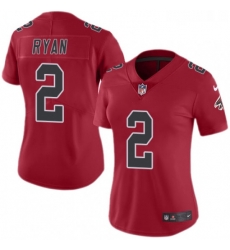 Womens Nike Atlanta Falcons 2 Matt Ryan Limited Red Rush Vapor Untouchable NFL Jersey Womens Nike Atlanta Falcons 2 Matt Ryan Limited Red Rush Vapor Untouchable NFL Jersey