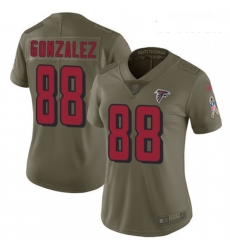 Womens Nike Atlanta Falcons 88 Tony Gonzalez Limited Olive 2017 Salute to Service NFL Jersey Womens Nike Atlanta Falcons 88 Tony Gonzalez Limited Olive 2017 Salute to Service NFL Jersey