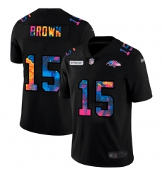 Baltimore Ravens 15 Marquise Brown Men Nike Multi Color Black 2020 NFL Crucial Catch Vapor Untouchable Limited Jersey Baltimore Ravens 15 Marquise Brown Men Nike Multi Color Black 2020 NFL Crucial Catch Vapor Untouchable Limited Jersey