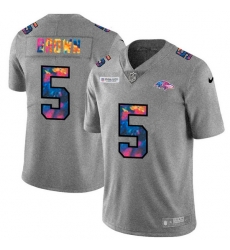 Baltimore Ravens 5 Marquise Brown Men Nike Multi Color 2020 NFL Crucial Catch NFL Jersey Greyheather Baltimore Ravens 5 Marquise Brown Men Nike Multi Color 2020 NFL Crucial Catch NFL Jersey Greyheather